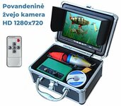 Povandeninė žvejo kamera su HD monitoriumi