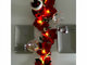 Kalėdinės puansetijos dekoracijos girliandos 2m 10 LED