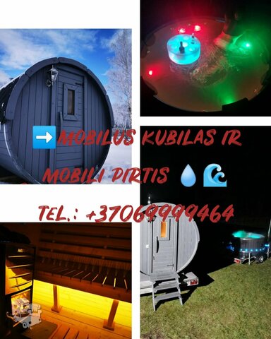 Nuomojame mobilią pirtį ir kubilą – atvežame tiesiai pas jus