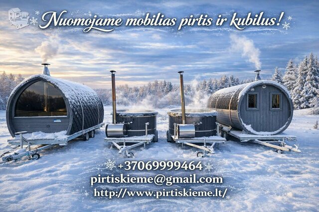 Savaitgali atsilaisvino Pirtis ir KUBILAS! Pirčių nuoma | Kubilų