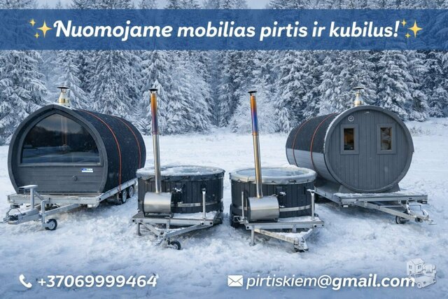 Kubilai ir pirtys NUOMA +37069999464 ALYTUS NUOMA Pirties nuoma: