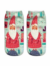 Trumpos Kalėdinės medvilninės kojinės