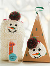 Kalėdinės šiltos kojinės "Snowman"