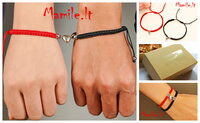 Romantiškos apyrankės dviems „ROMANTIC RED&BLACK“