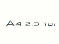 AUDI A4, Ženkliukas, Emblema,  A4 2.0 TDI