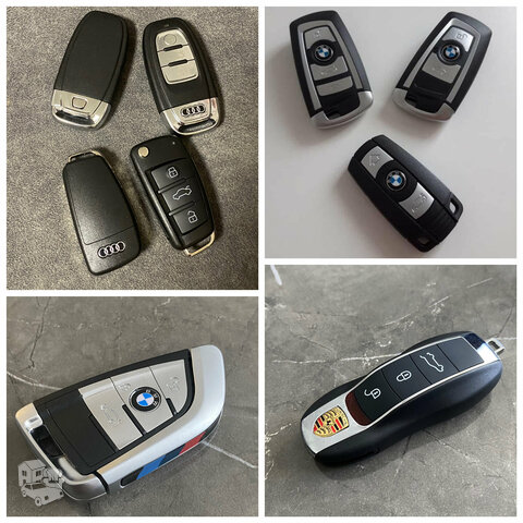 Automobiliu raktu korpusai Bmw Audi Porsche