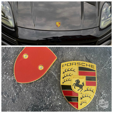 Porsche emblemos , macan , cayanne , panamera , turbo ,