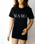 Nuostabūs marškinėliai "MAMA" dovana būsimoms ir esamoms
