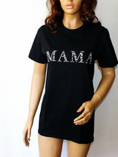 Nuostabūs marškinėliai "MAMA" dovana būsimoms ir esamoms