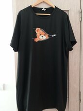 Suknelė-tunika juodos spalvos dydis 5XL
