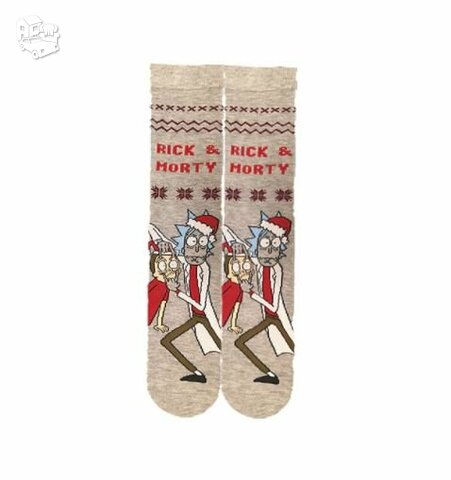 Kojinės su kalėdiniai motyvais "Rick & Morty"