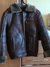 Žieminė vyriška dublionkė odinė striukė XS/S dydžio