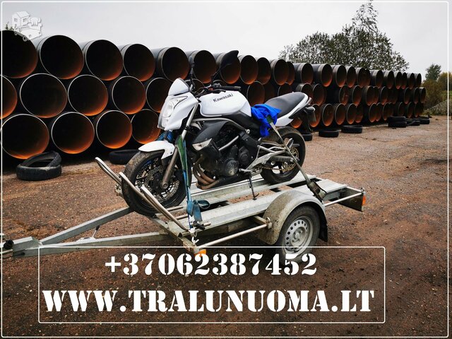 Motociklų priekabos nuoma +37062387452 www.tralunuoma.lt ALYTUS