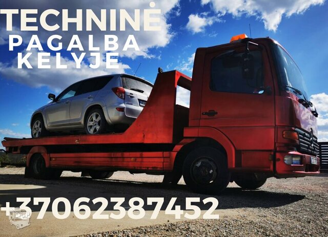 TECHNINĖ PAGALBA / AUTO NUVEŽIMAS, sugedusių Automobilių