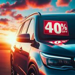 !!! 40 % NUOLAIDA AUTOMOBILIU LANGU TAMSINIMAS