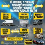 AUTOMOBILIŲ PRIEKABŲ NUOMA- Platformų Priekabų Traliuko Nuoma 24