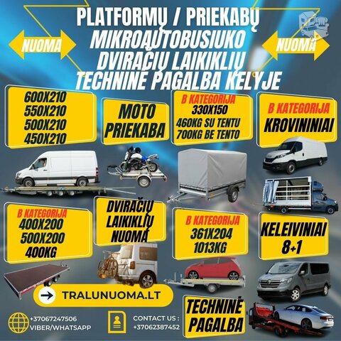 Švenčių metu dirbame NUOMA ALYTUJE TRALIUKAI,PRIEKABOS