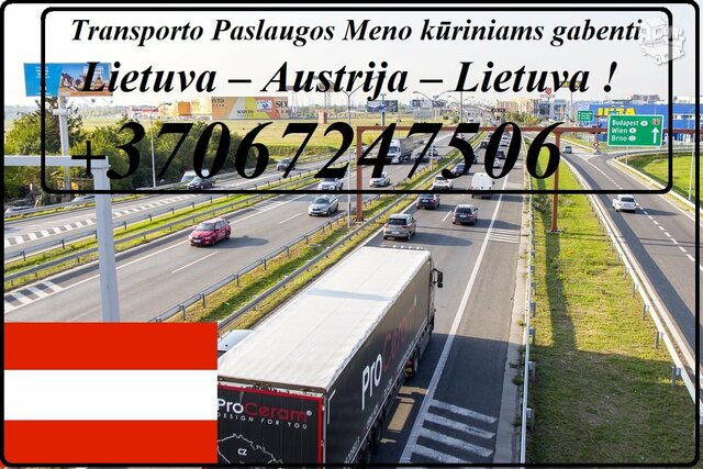 Eksponatų ir parodų įrangos pervežimas Lietuva – Austrija –