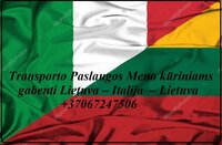 Transporto Paslaugos Meno kūriniams gabenti Lietuva – Italija  –