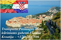 Transporto Paslaugos Meno kūriniams gabenti Lietuva – Kroatija –