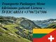 Eksponatų ir parodų įrangos pervežimas Lietuva – Šveicarija