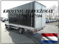 Krovinių Pervežimas tentiniu mikroautobusiuku Lietuva –