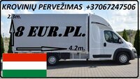 Transporto paslaugas Lietuva - Vengrija - Lietuva.