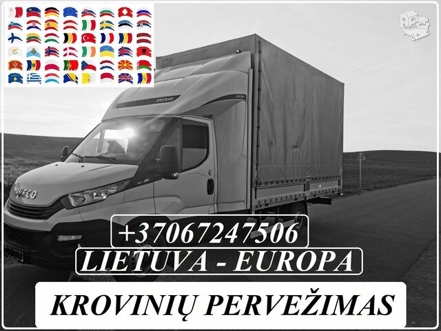 Perkraustymai gyventojų, įmonių LIETUVA/EUROPA/LIETUVA