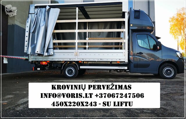 Skubus krovinių pervežimas Lietuva - Europa - Lietuva su liftu