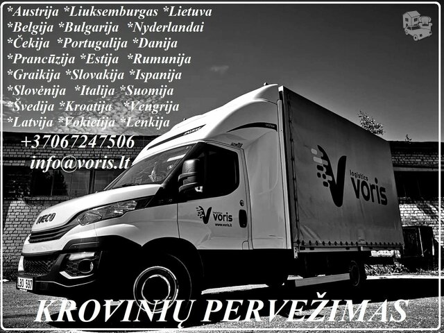 Olandija - Lietuva ekspres pervežimai tentiniais mikroautobusais