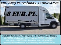 Daiktų parvežimas LIETUVA - EUROPA - LIETUVA  +37067247506
