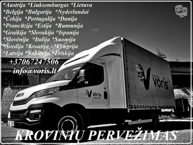 Krovinių pervežimas, perkraustymo paslaugos Lietuva   Europa -