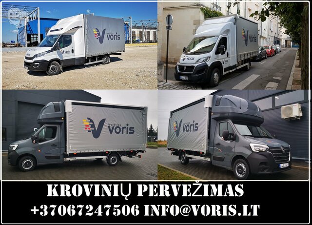 Krovinių pervežimas, perkraustymo paslaugos Lietuva - Europa -