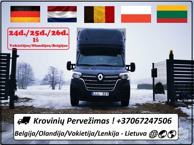 24d./25d./26d. Iš Belgijos / Olandijos / Vokietijos į Lietuvą