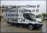Krovinių gabenimas,perkraustymas Lietuva-Europa +37067247506