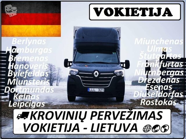 20d/21d.. Iš Vokietijos į Lietuvą Galime parvežti jūsų krovinius