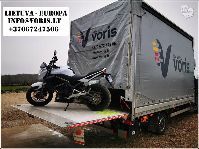 Motociklų pervežimas, gabenimas LIETUVA-EUROPA-LIETUVA