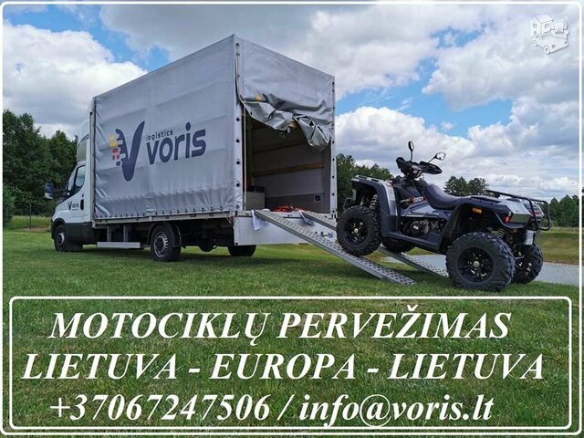 Vežam Motociklus LIETUVA-EUROPA-LIETUVA +37067247506 EXPRES