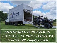 Moto/Motociklų/Keturačių pervežimas Lietuva - Europa - Lietuva