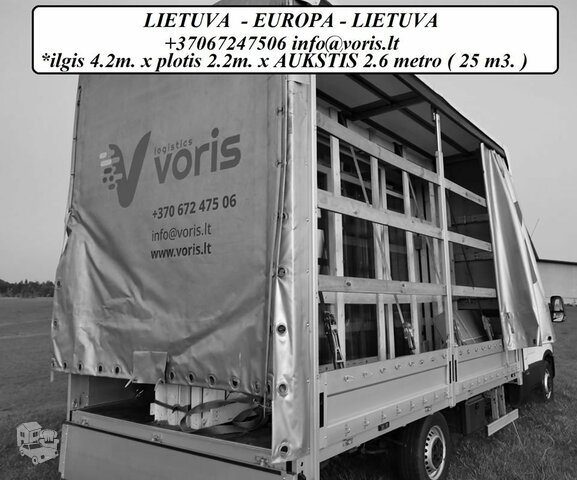 Krovinių pervežimas mikroautobusais Lithuania - Europe -