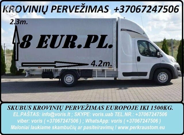 Jūsų express krovinys – mūsų VIP užduotis Lithuania - Europe -