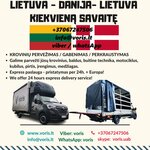 Lietuva - Danija ---- Lietuva  KROVINIŲ PERVEŽIMAS / GABENIMAS /