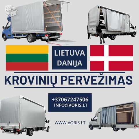 Dalinių ir Pilnų krovinių pervežimas iš ar į Daniją