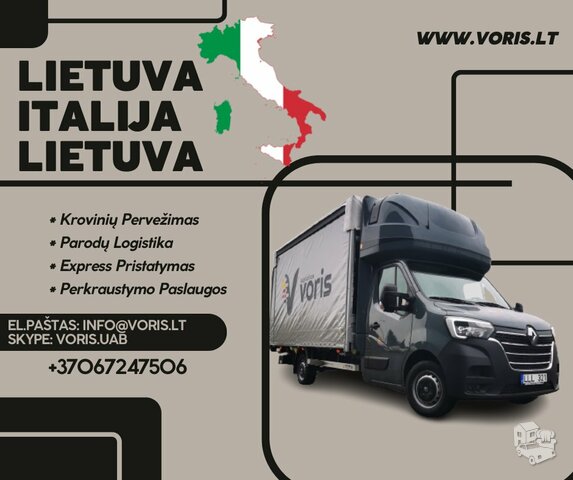 Express Lietuva -- Italija -- Lietuva * Krovinių Pervežimas *