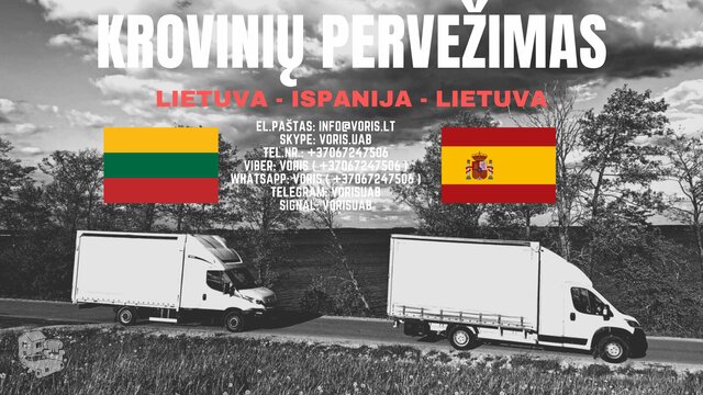 (LT-EU) LIETUVA - ISPANIJA - LIETUVA  * Krovinių Pervežimas  *