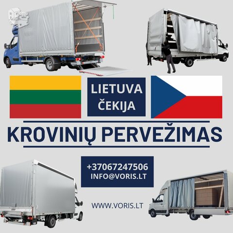 KROVINIAI IŠ ČEKIJOS 14/15/16/17 DIENOMIS Į LIETUVĄ * Krovinių