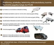 Lengvųjų automobilių priekabų nuoma +37062387452 www.tralunuoma