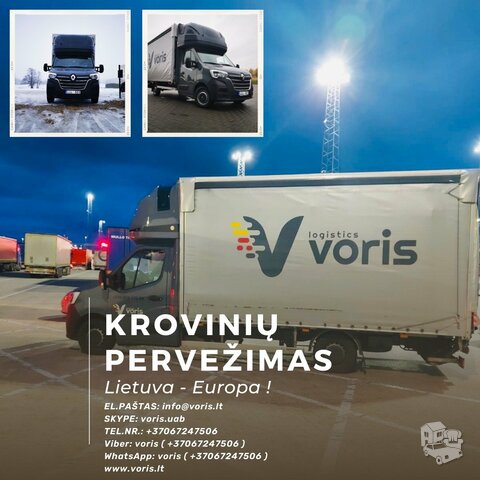 Vežame/pervežame įvairius krovinius iki 1.2t Lithuania - Europe