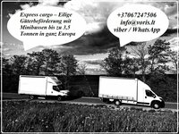 Tarptautinis krovinių pervežimas sausumos transportu Lithuania -