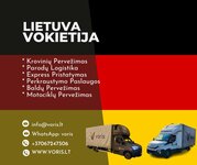 Krovinių pervežimas: iš Vokietijos, į Vokietiją - kiekvieną